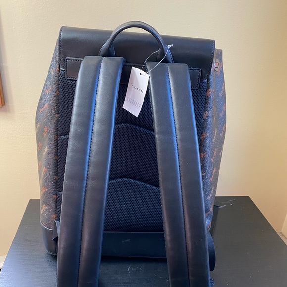 Coach Turner Backpack With Horse And Carriage Dot Print - Picture 11 of 12